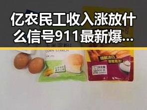 亿农民工收入涨放什么信号 911最新爆料揭秘明星在河南的浪漫旅行
